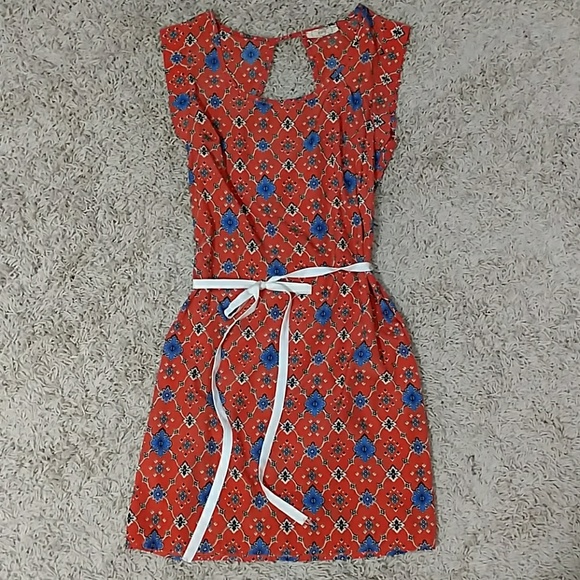 Orange and Blue dress - Picture 1 of 4